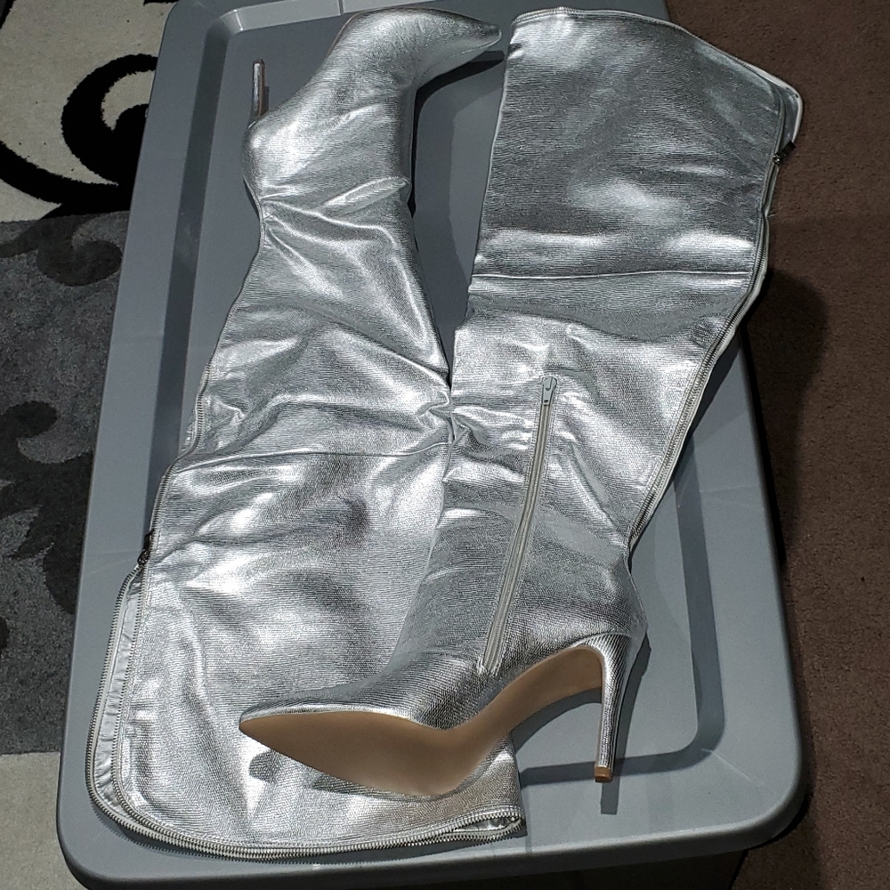 Plus size thigh high boots